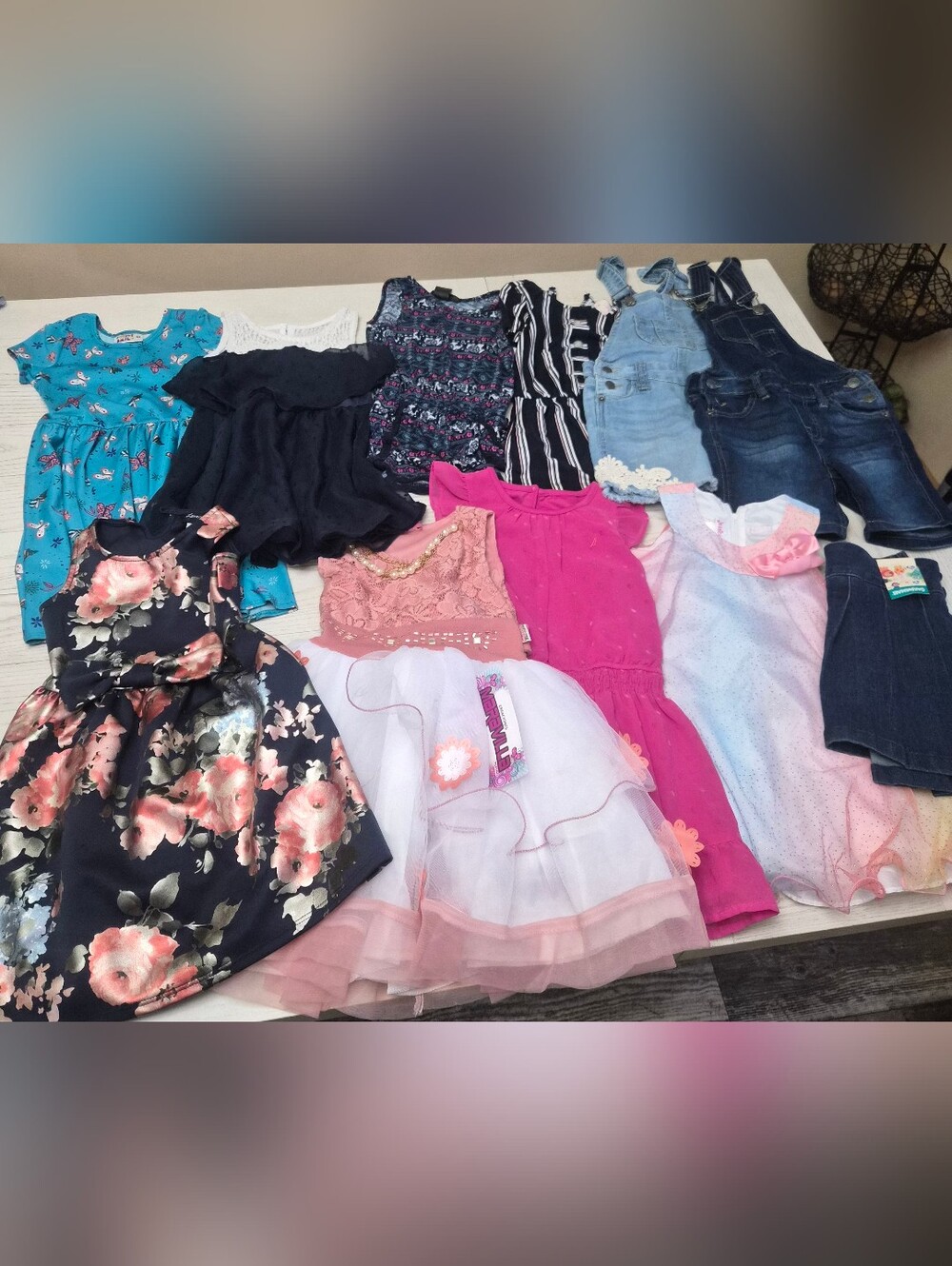 Girls Formal Dresses Lot Size 4, & Rompers And Overalls
